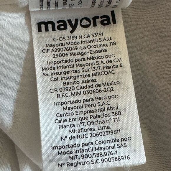 Mayoral Dress Girl Size 8 leopard print chiffon Ruffle 128 CM Made in Spain - Picture 10 of 13